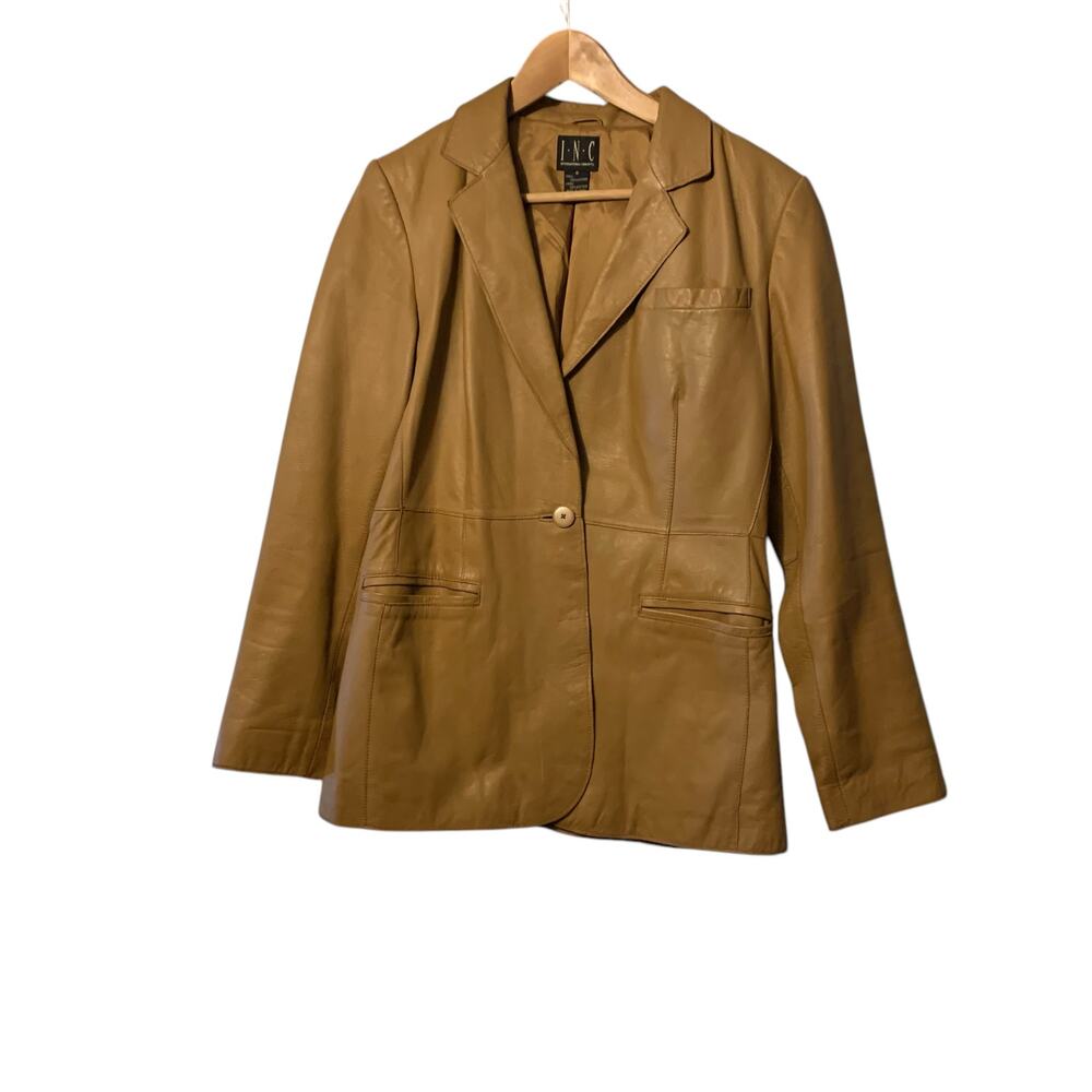 INC Leather jacket size 8 - Picture 7 of 9